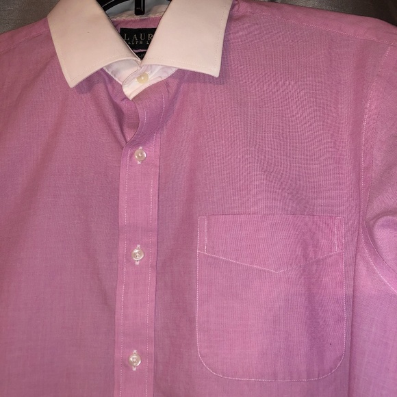 Ralph Lauren Contrast Collar Shirt, Pink 16.5 - Picture 3 of 6